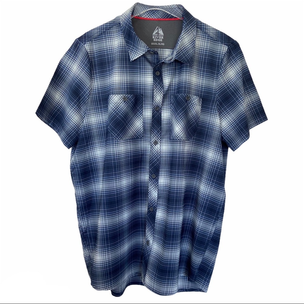 River Edge Men’s Dress Shirt Business Casual Navy